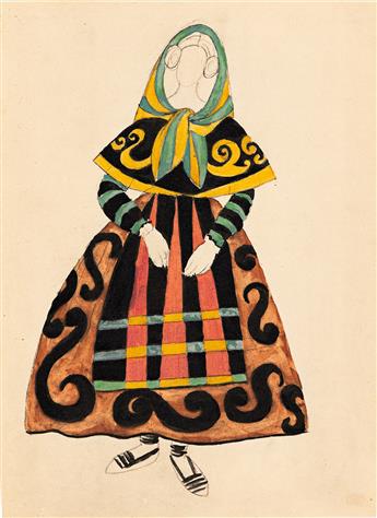 Picasso, Pablo (1881-1973) Trente-Deux Reproductions des Maquettes en Couleurs daprès les Originaux des Costumes & Décor par Picasso p